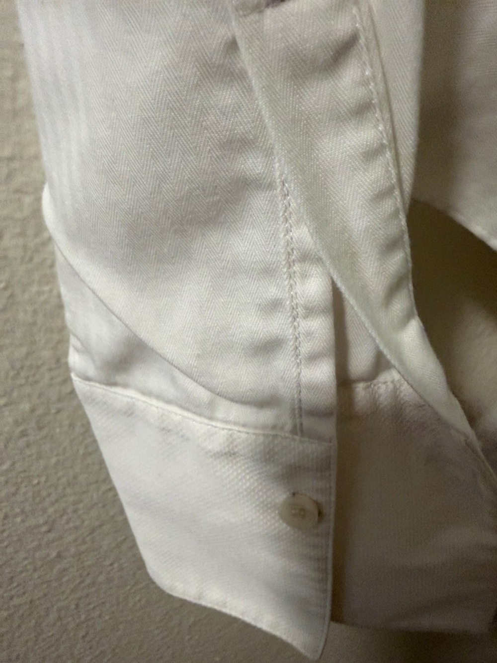 BCBG White Long-Sleeve Tie-Front Blouse - Picture 6 of 8